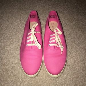 Hot Pink Tied Loafers